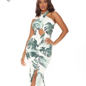 NWOTCaribbean maxi dress fashion nova